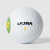 Gelbes Daffodil Golfball (Logo)