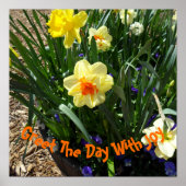 Gelbes Daffodil Poster (Vorne)