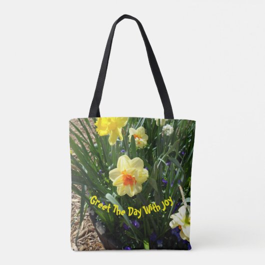 Gelbes Daffodil Tasche (Rückseite)