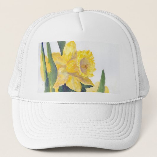 Gelbes Daffodil Truckerkappe (Vorderseite)