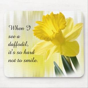 Gelbes Daffodilaturangebot Blumenfotografie Mousepad