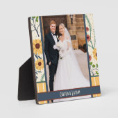 Gelbes Daisy Stripe Foto für benutzerdefinierte Na Fotoplatte (Vorderseite)