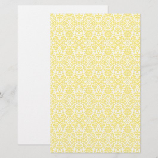 Gelbes Damaskepapier (Vorne/Hinten)