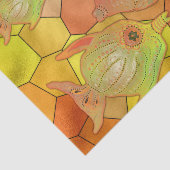 Gelbes Dekoutsystem Seidenpapier (Ausschnitt)