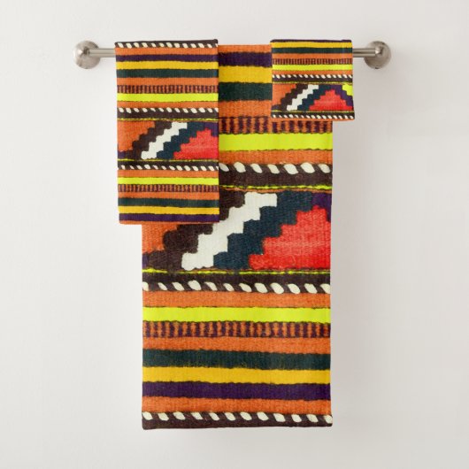 Gelbes Design des nativen Amerikanischen Ureinwohn Badhandtuch Set (Insitu)