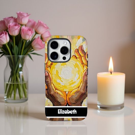 Gelbes Design mit Handgriffen Case-Mate iPhone Hülle