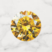 Gelbes Diamantmuster Konfetti (Klein Vorderseite)