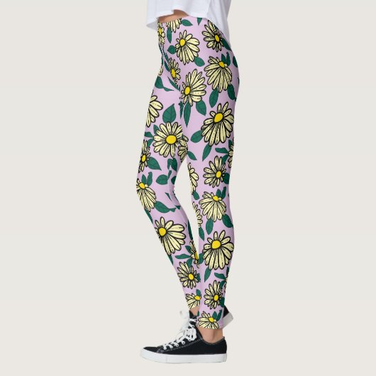 Gelbes Ditsy-Muster Leggings (Links)