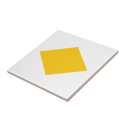 gelbes Dreieck Fliese (Seite)