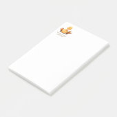 Gelbes Duckling Playful Wink Happy Lächeln Post-it Klebezettel (angewinkelt)