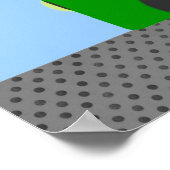 Gelbes Dump Truck Poster (Ecke)