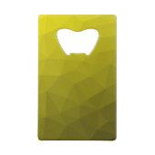 Gelbes dunkles Omergeometrie-Maschenmuster Monogra Geldbeutel Flaschenöffner (Rückseite)