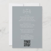 Gelbes, einfaches, geprägtes tropisches Blatt Einladung (Rückseite)