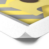 Gelbes Elefant Kinderzimmer Mauer Kunst Poster (Ecke)