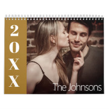 Gelbes elegantes und modernes Foto der 2024-Famili