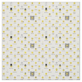 Gelbes Emoticons-Gewebe Stoff (Muster)