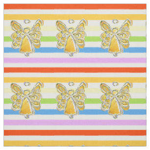 Gelbes Engel Rainbow Strickstoff Kunststoffe Stoff