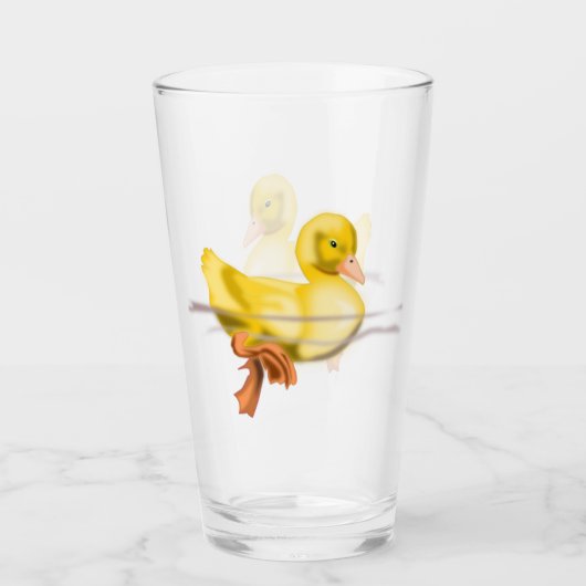 Gelbes Entenglas Glas (Vorderseite)