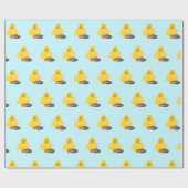 Gelbes Entkörnungspapier - Farbe / Text Geschenkpapier (Flach)