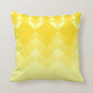Gelbes Entwurfs-Muster Kissen