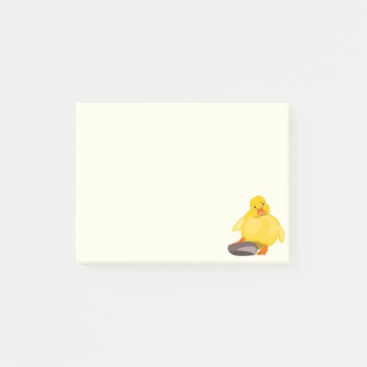 Gelbes Entzücken Post-it Klebezettel (Vorderseite)