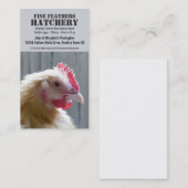 Gelbes Erbbüffelleder Orpington Huhn Visitenkarte (Vorne/Hinten)