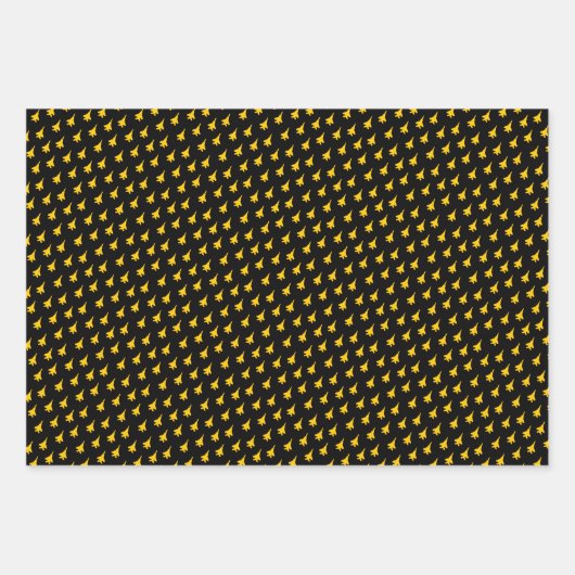 Gelbes F-15E-Strike-Adlerraketenquadron Geschenkpapier Set (Vorderseite 2)