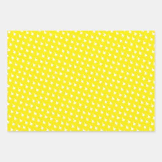 Gelbes F-15E-Strike-Adlerraketenquadron Geschenkpapier Set (Vorderseite)