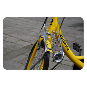 Gelbes Fahrrad Amsterdam, Holland Magnet