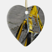 Gelbes Fahrrad Amsterdam Keramik Ornament (Rechts)