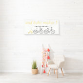 Gelbes Fahrrad Banner (Insitu)