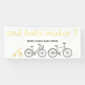 Gelbes Fahrrad Banner (Horizontal)