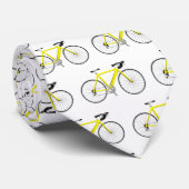 Gelbes Fahrrad in Weiß Krawatte (Gerollt)