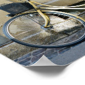 Gelbes Fahrrad, Kopenhagen, Dänemark Poster (Ecke)