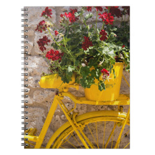 Gelbes Fahrrad Notizblock