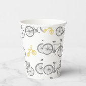 Gelbes Fahrrad Pappbecher (Rechts)