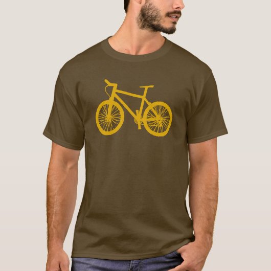 Gelbes Fahrrad T-Shirt (Vorderseite)