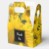 Gelbes Feld von Sonnenblumen Fotografie Geschenkschachtel (Geöffnet)