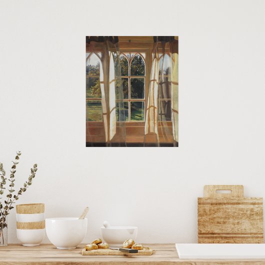 Gelbes Fenster 2013 Poster (Küche)