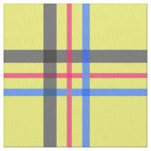 Gelbes Fenstermuster Stoff (Nahaufnahme)