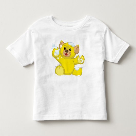 Gelbes flaumiges CUB Kleinkind T-shirt (Vorderseite)