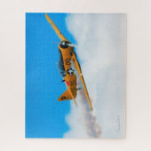 Gelbes Flugzeug-Puzzlespiel Puzzle (Vertikal)