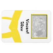 Gelbes Foto für Kampfkunst Magnet (Horizontal)