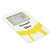 Gelbes Foto für Kampfkunst Magnet (Rechte Seite)