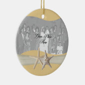 Gelbes Foto Keramik Ornament (Rechts)