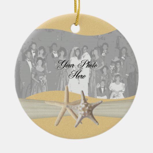 Gelbes Foto Keramik Ornament (Vorne)