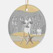 Gelbes Foto Keramik Ornament (Links)