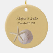 Gelbes Foto Keramik Ornament (Hinten)