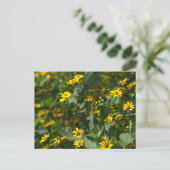 Gelbes Foto Postkarte (Stehend Vorderseite)