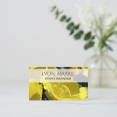 Gelbes Foto, Sommerbetriebskarte Visitenkarte (Stehend Vorderseite)